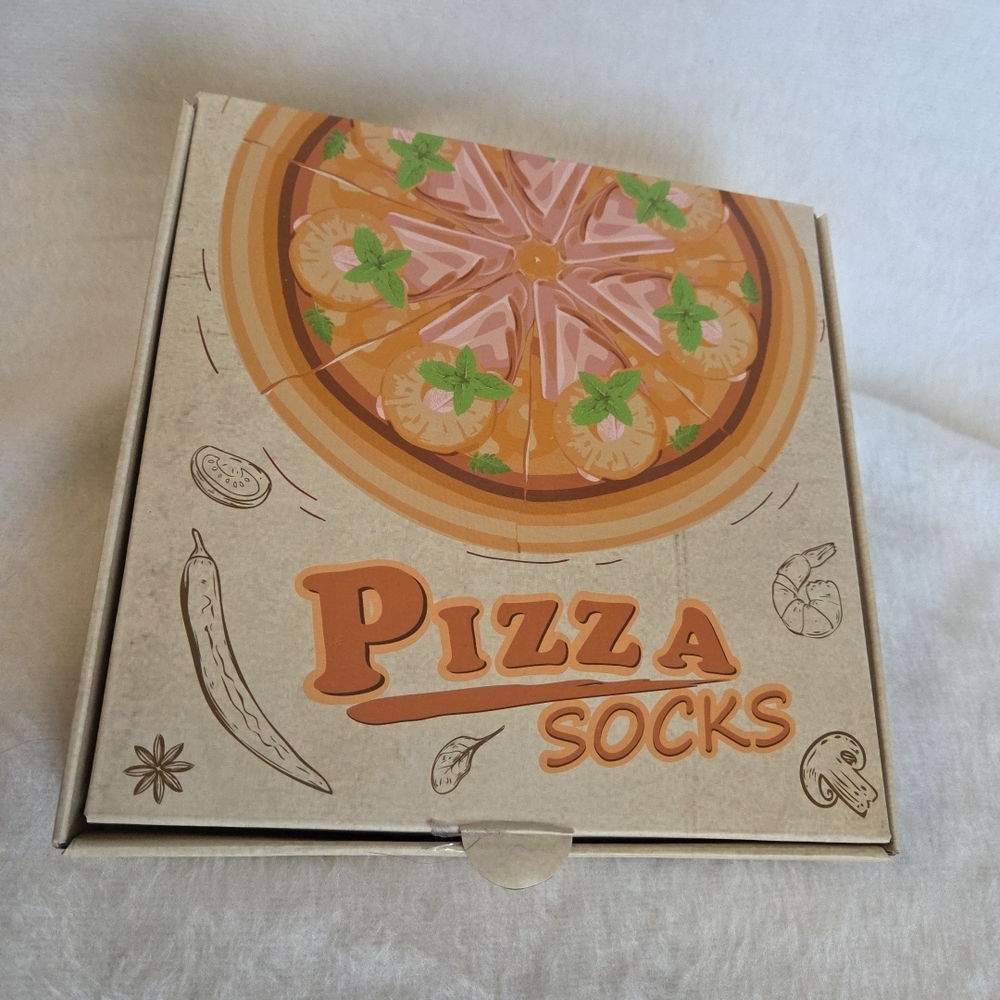 Pizza Socks - Fun Novelty Socks - Men's Gift 4 Pairs
